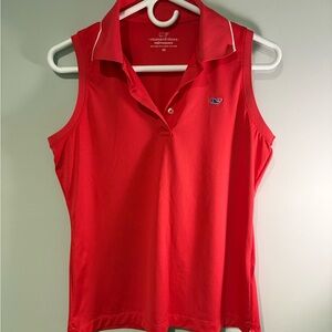 Vineyard Vines Women's Red Sleeveless Tank Top